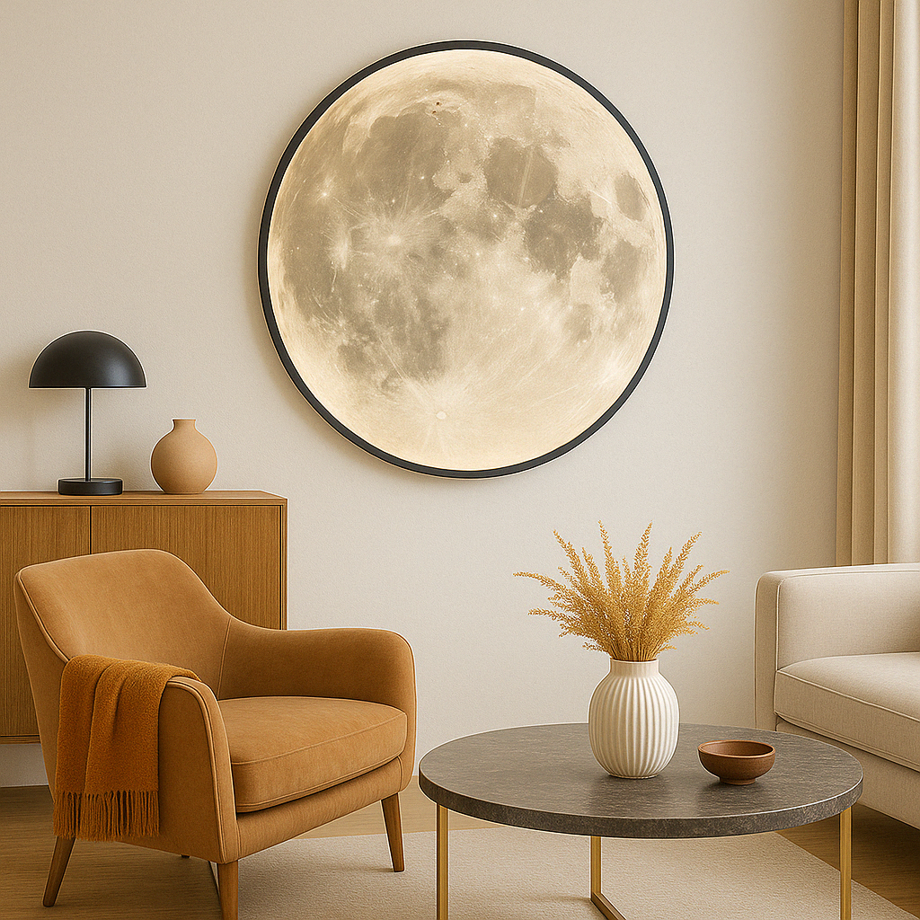 Moon Brand Moon Wall Lamp LED Integrated Light With Detailed Lunar Surface