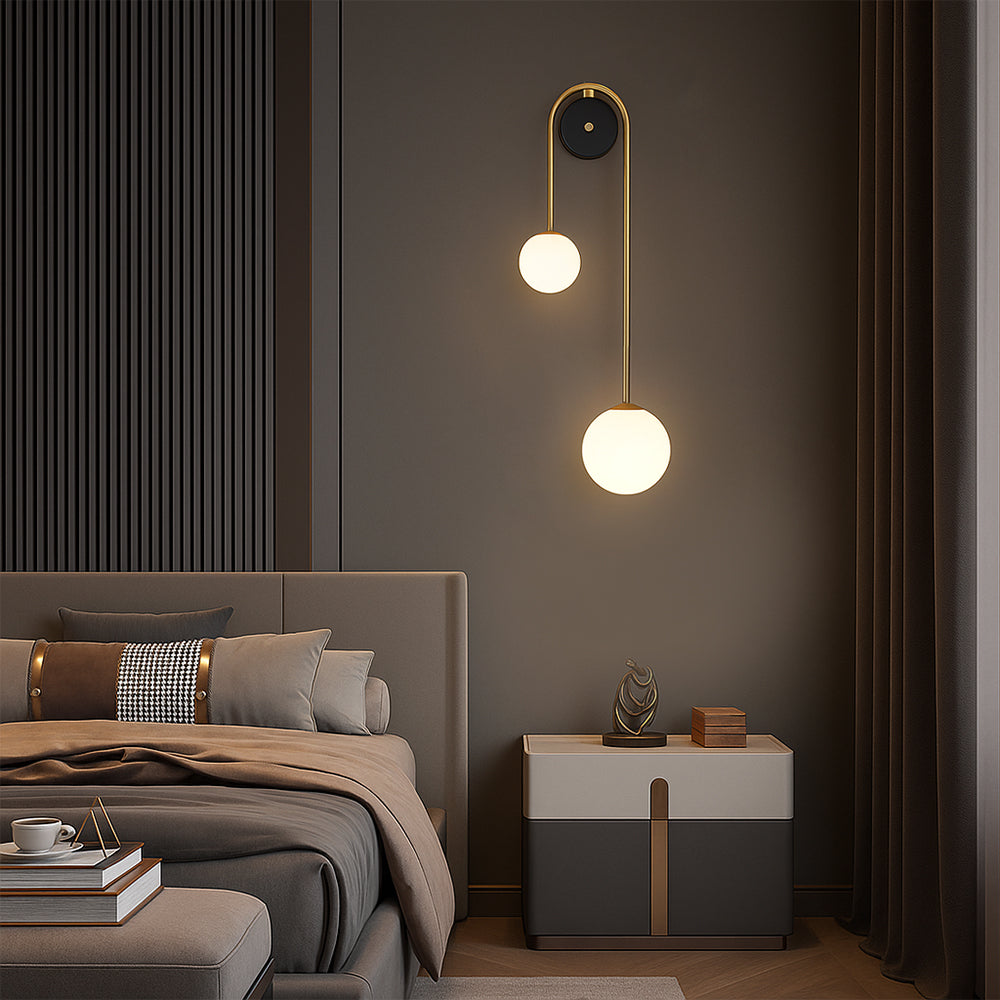 Modern Living Arc Wall Light Featuring Elegant Curved Silhouette