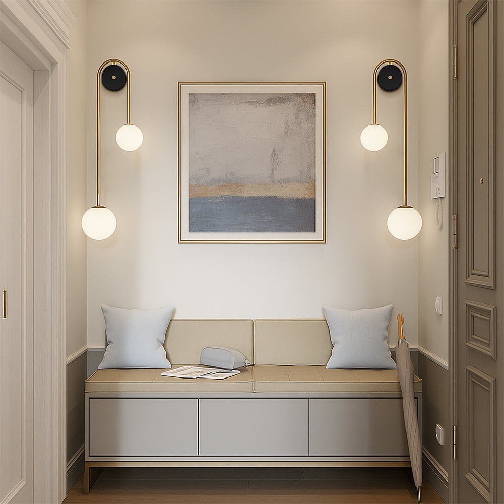 Modern Living Arc Wall Light Featuring Elegant Curved Silhouette
