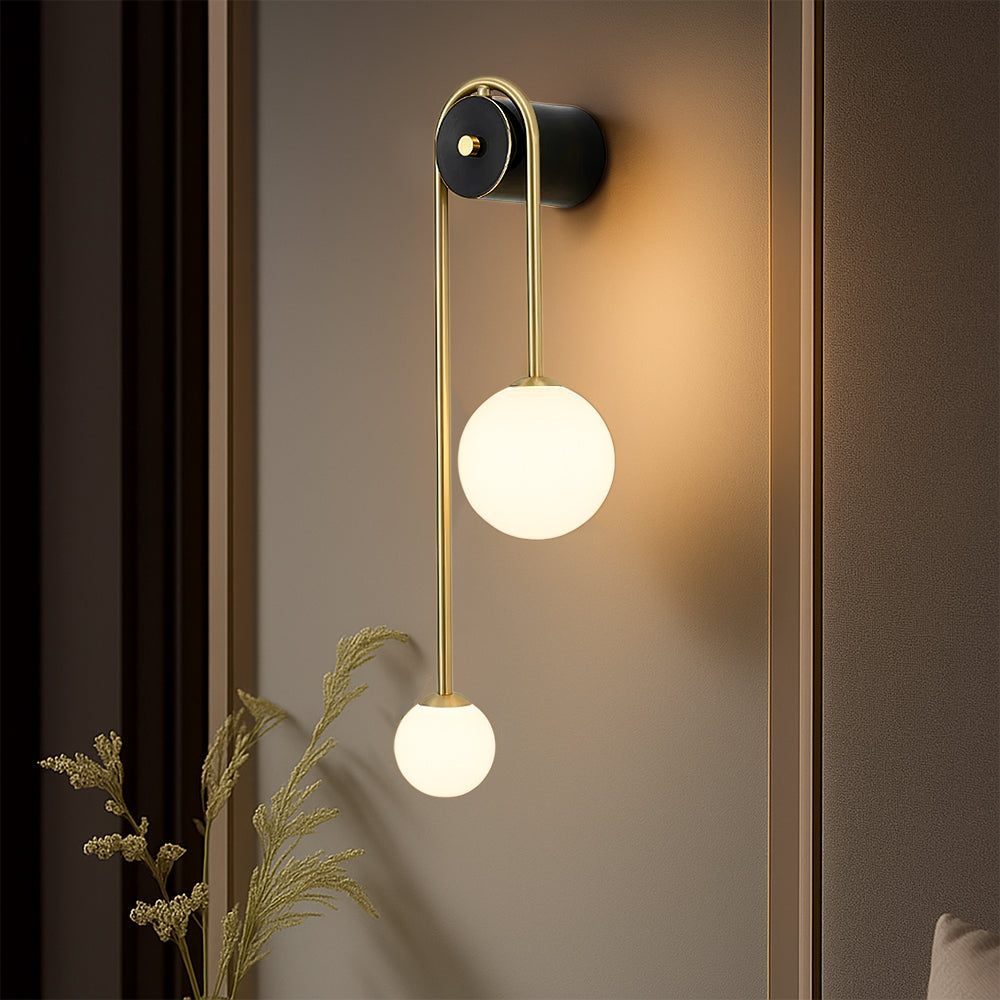 Modern Living Arc Wall Light Featuring Elegant Curved Silhouette