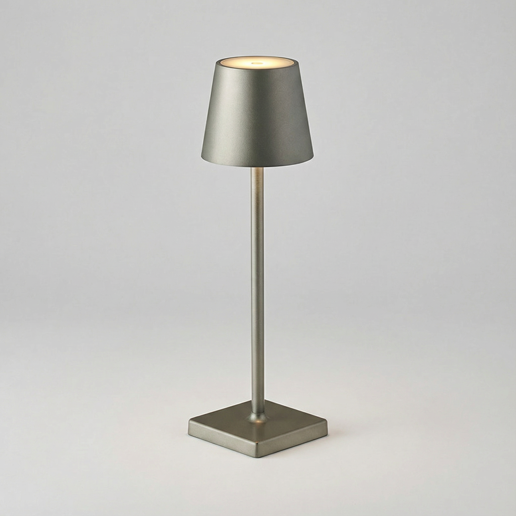 Portable Modern Aluminum Rechargeable Touch Dimmable LED Table Lamp
