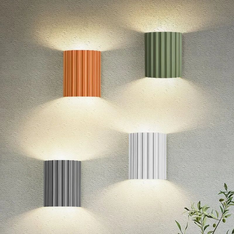 Contemporary French Macaron Wall Light With Pastel Shade For Home