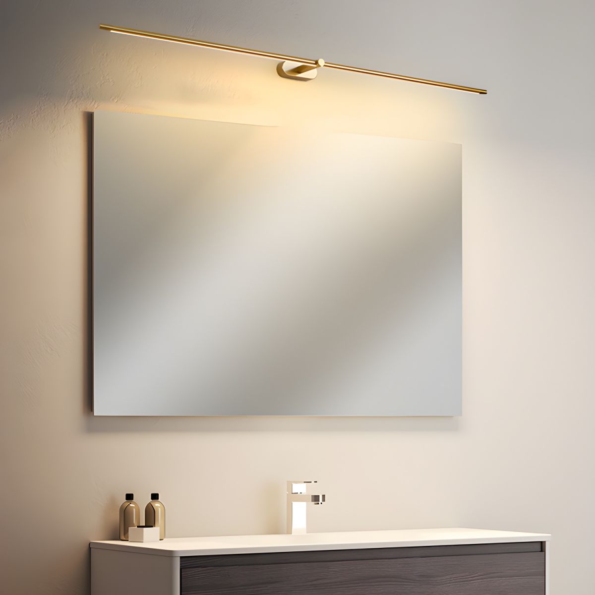 Modern Linear Wall Lamp Slim Minimalist Matte Black Room Lighting