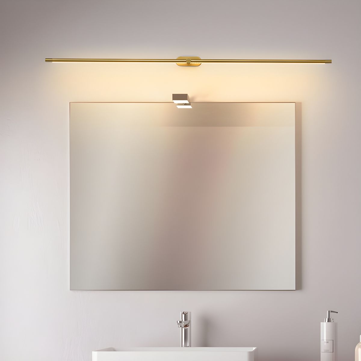 Modern Linear Wall Lamp Slim Minimalist Matte Black Room Lighting