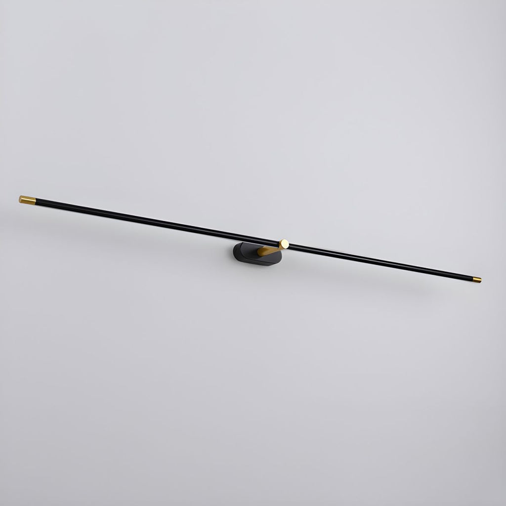 Modern Linear Wall Lamp Slim Minimalist Matte Black Room Lighting