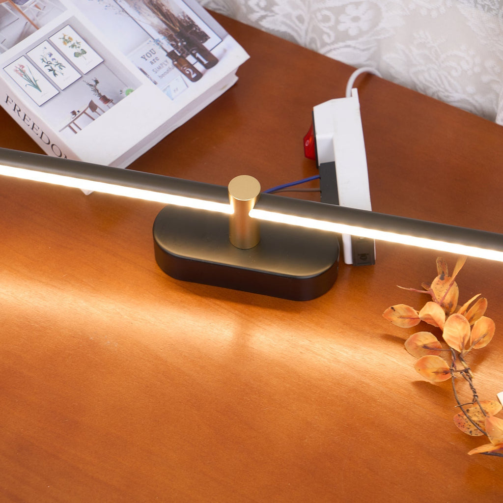 Modern Linear Wall Lamp Slim Minimalist Matte Black Room Lighting