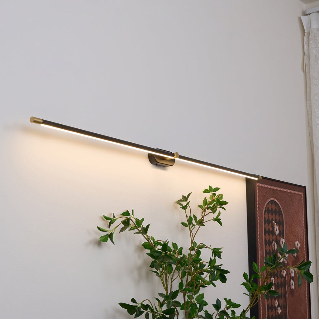Modern Linear Wall Lamp Slim Minimalist Matte Black Room Lighting