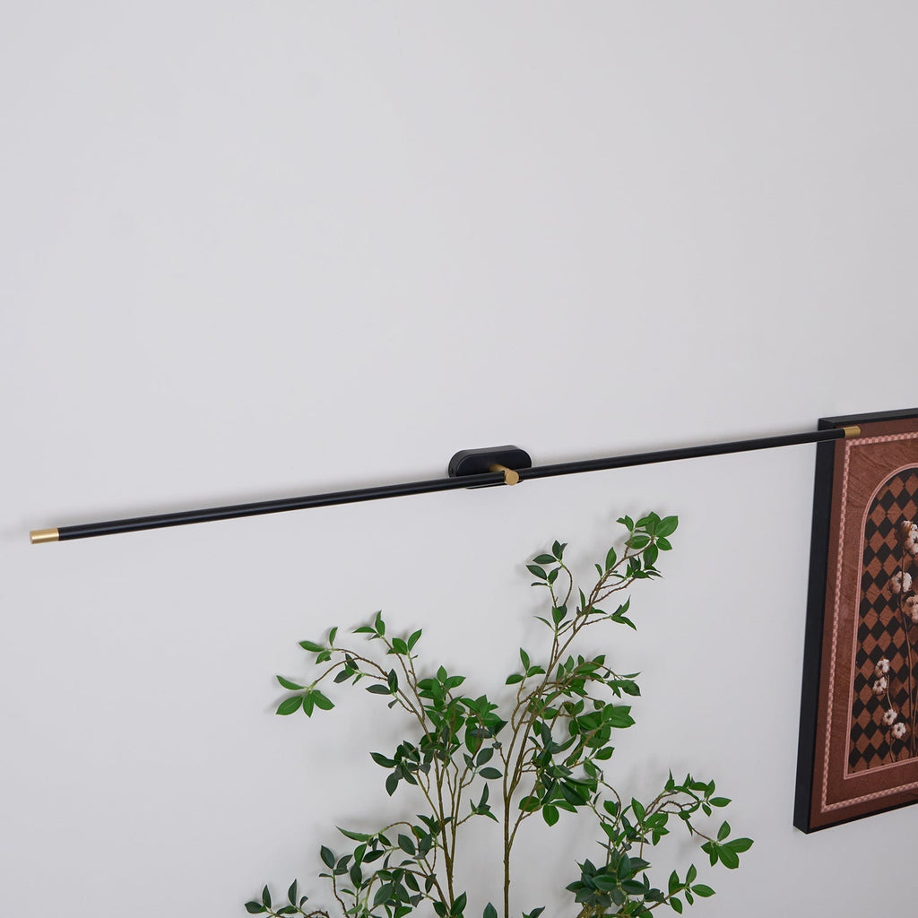 Modern Linear Wall Lamp Slim Minimalist Matte Black Room Lighting