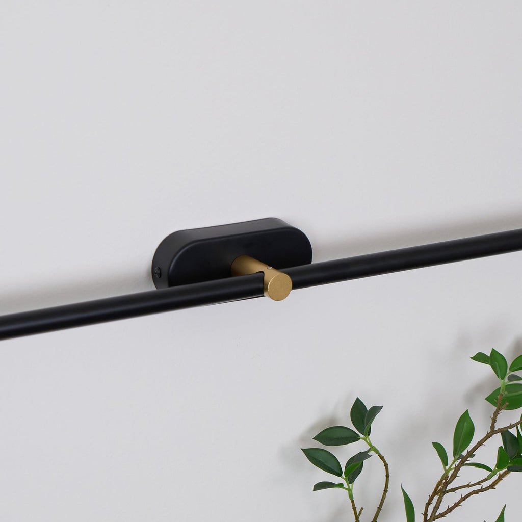 Modern Linear Wall Lamp Slim Minimalist Matte Black Room Lighting