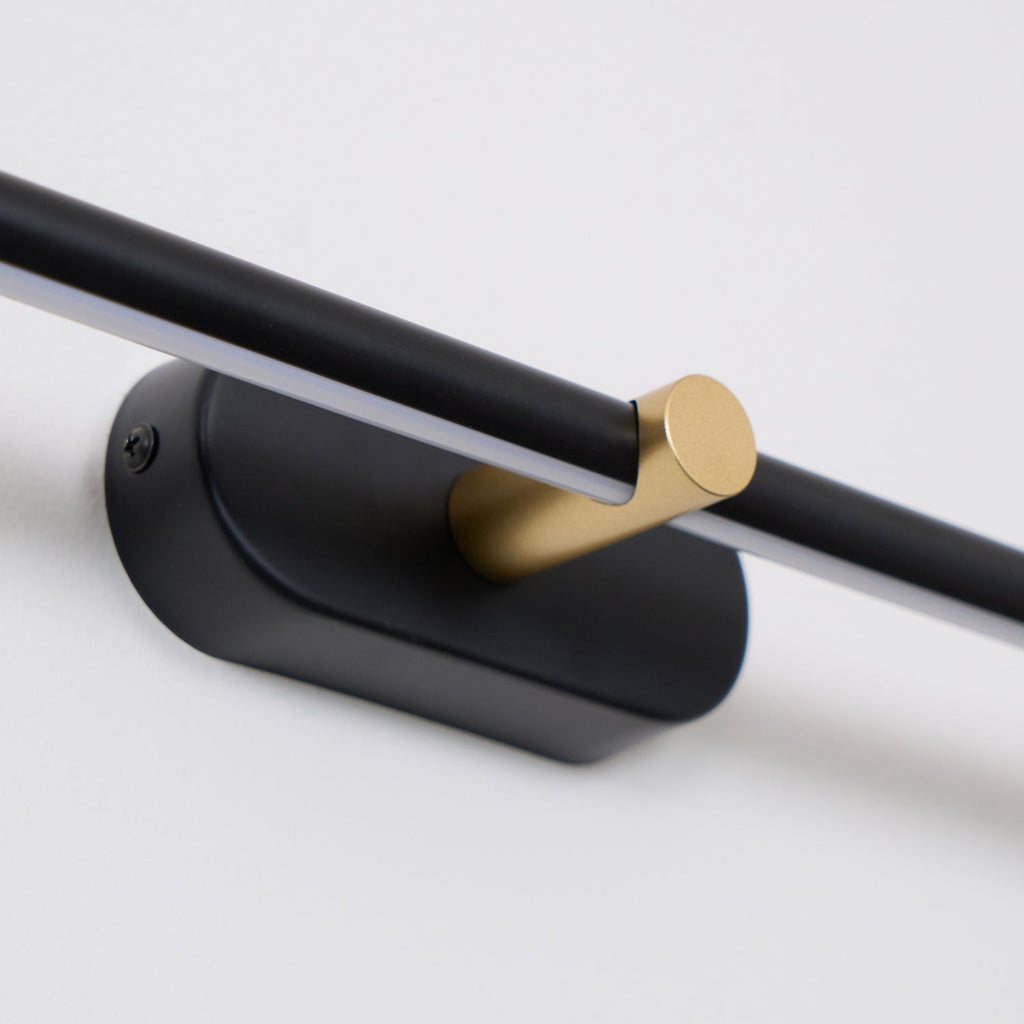 Modern Linear Wall Lamp Slim Minimalist Matte Black Room Lighting