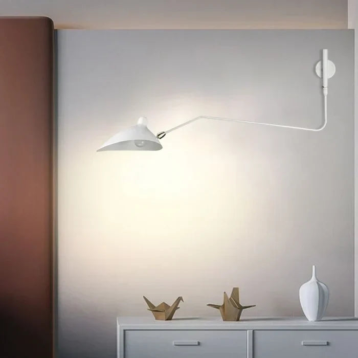 Modern Dual Adjustable Arm Wall Lamp For Reading And Accent Light