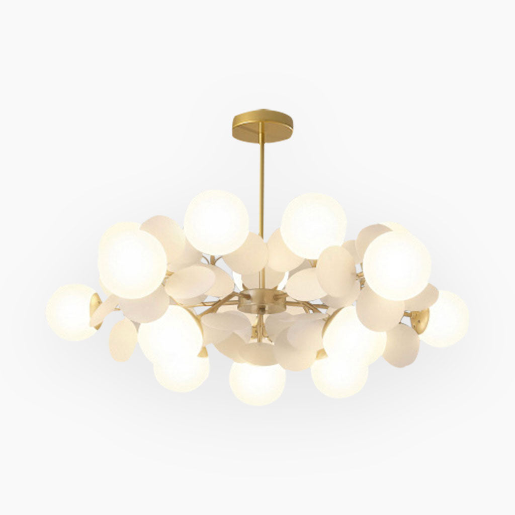 Modern Opal Glass Sphere Cluster Ceiling Light Fixture