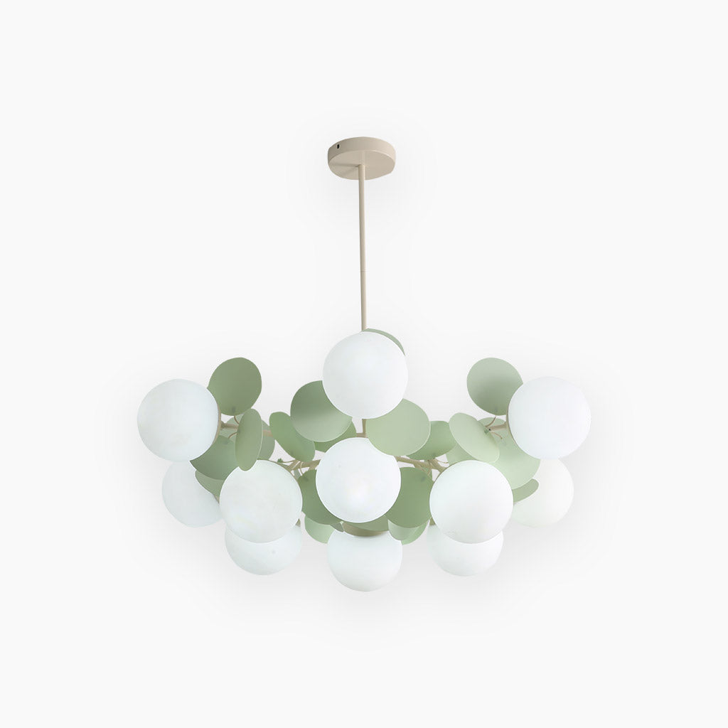 Modern Opal Glass Sphere Cluster Ceiling Light Fixture