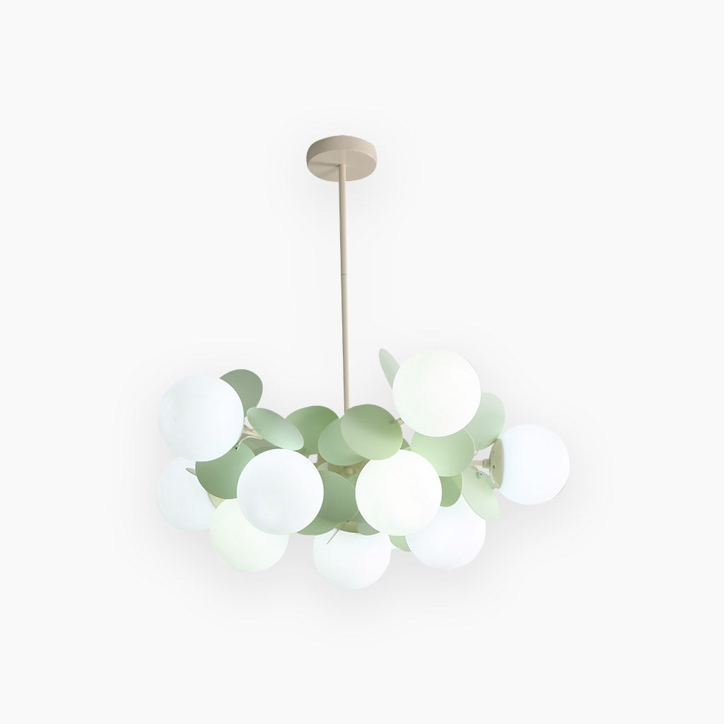 Modern Opal Glass Sphere Cluster Ceiling Light Fixture