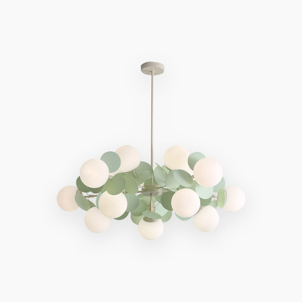 Modern Opal Glass Sphere Cluster Ceiling Light Fixture