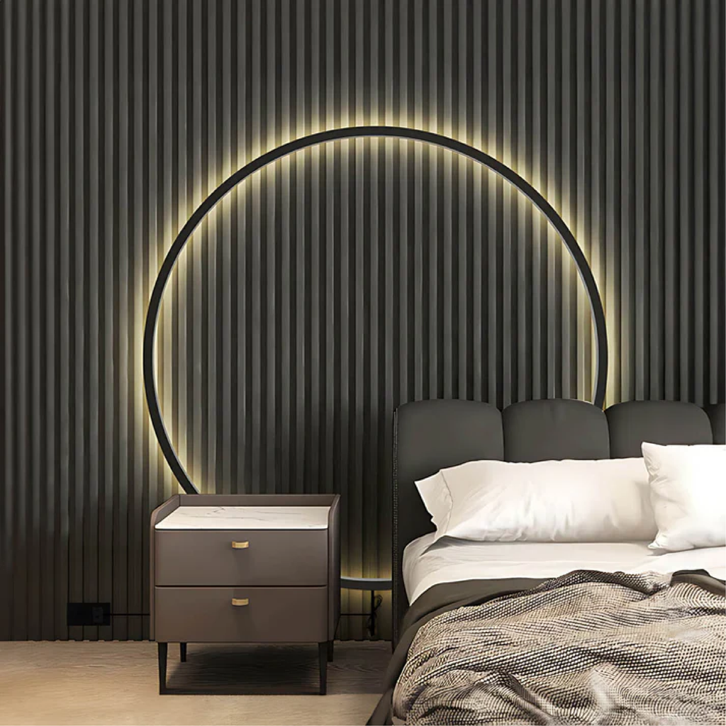 Modern Minimalist Circular Ring Wall Light With Soft Led Lighting