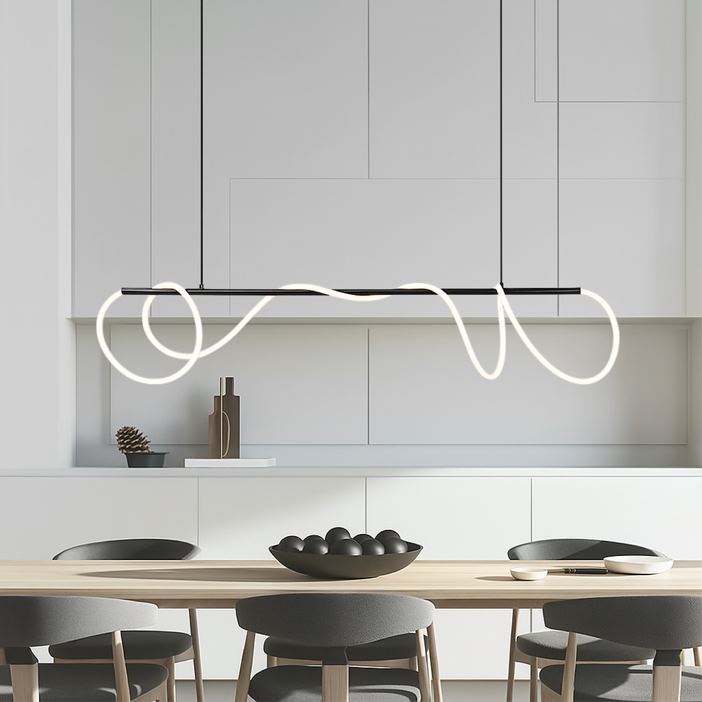 Adjustable Cable Linear LED Kitchen Island Pendant Light Fixture