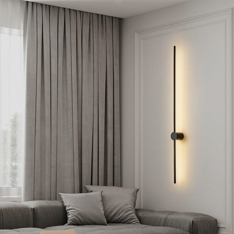 Modern Iron And Acrylic Led Linear Wall Light For Indoor Hallway