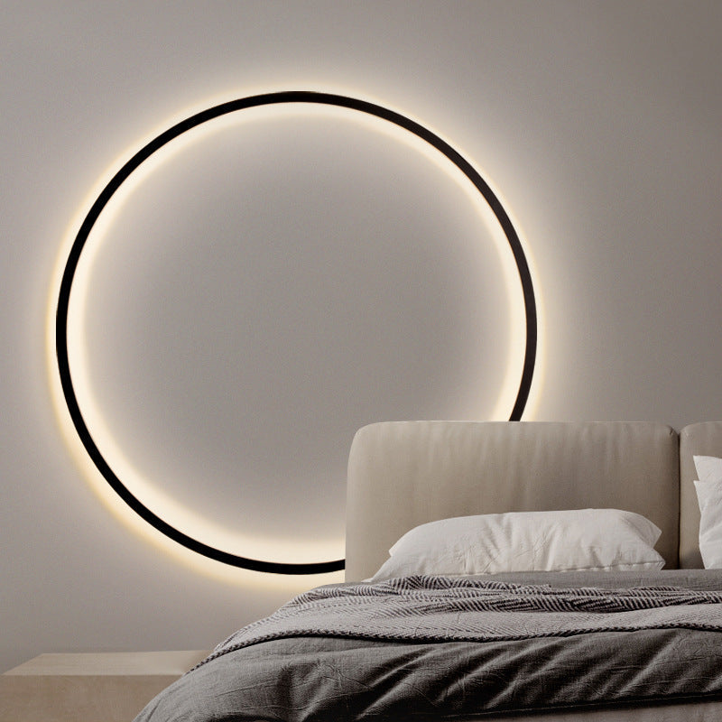 Modern Minimalist Circular Ring Wall Light With Soft Led Lighting