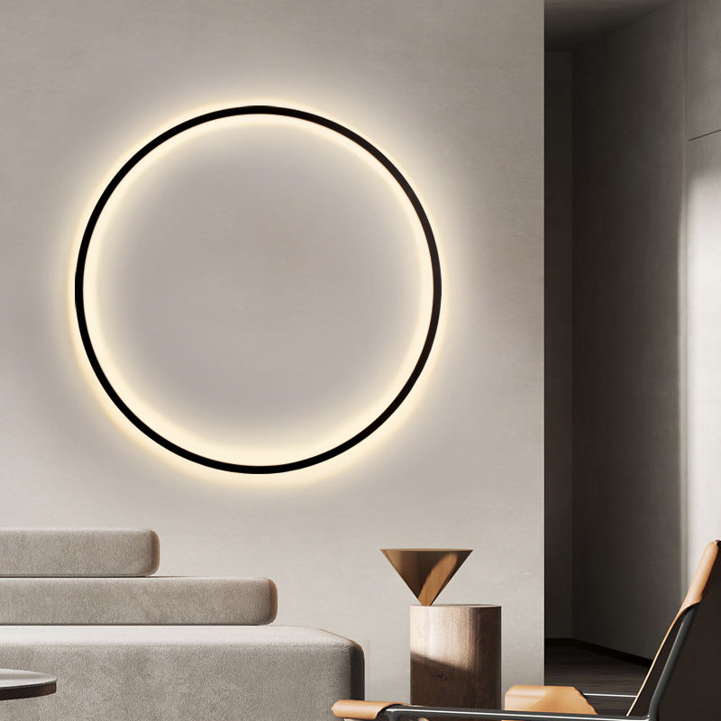 Modern Minimalist Circular Ring Wall Light With Soft Led Lighting