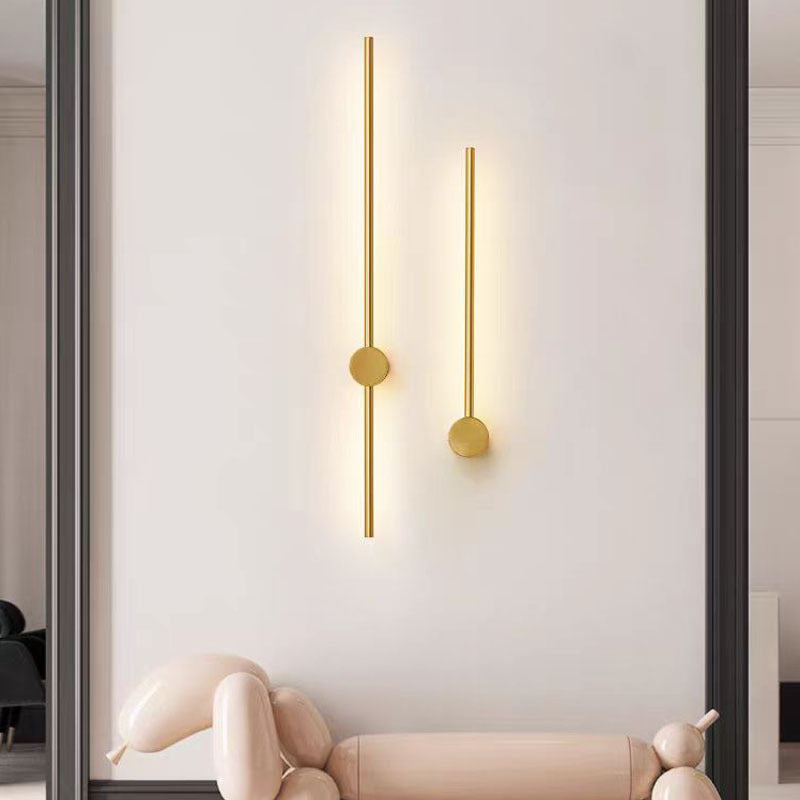 Modern Iron And Acrylic Led Linear Wall Light For Indoor Hallway