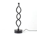 SpiralGlow Dimmable LED Desk Lamp Black Base Modern Spiral Design