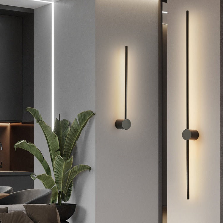 Modern Iron And Acrylic Led Linear Wall Light For Indoor Hallway