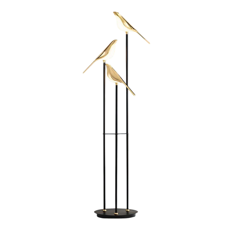Abstract Bird Silhouette Floor Lamp For Modern Living Room Decor