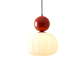 Aurelia Opal Glass Pendant Light With Coloured Sphere Cap Shade