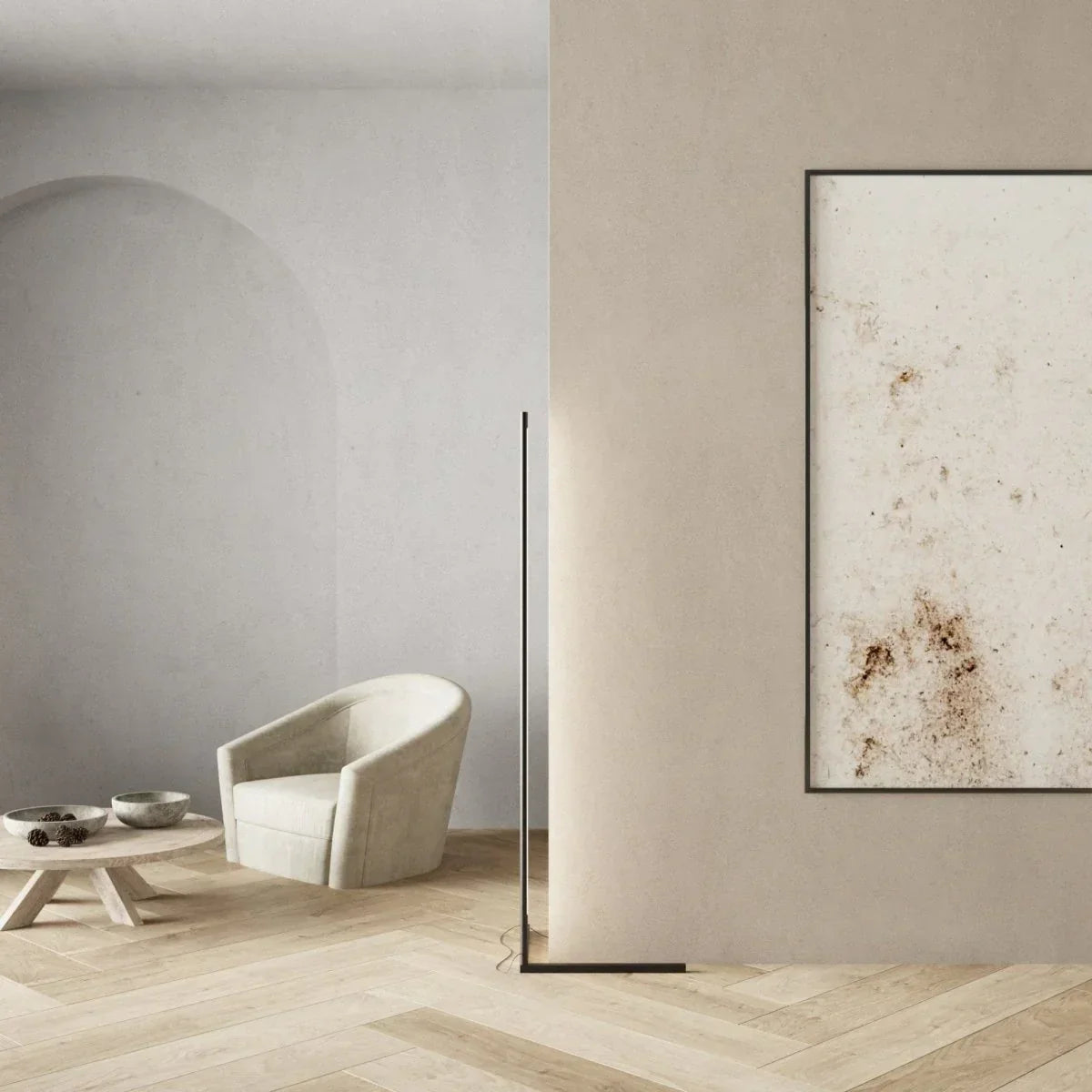 Modern Smart LED Corner Floor Lamp For Bedroom And Living Room