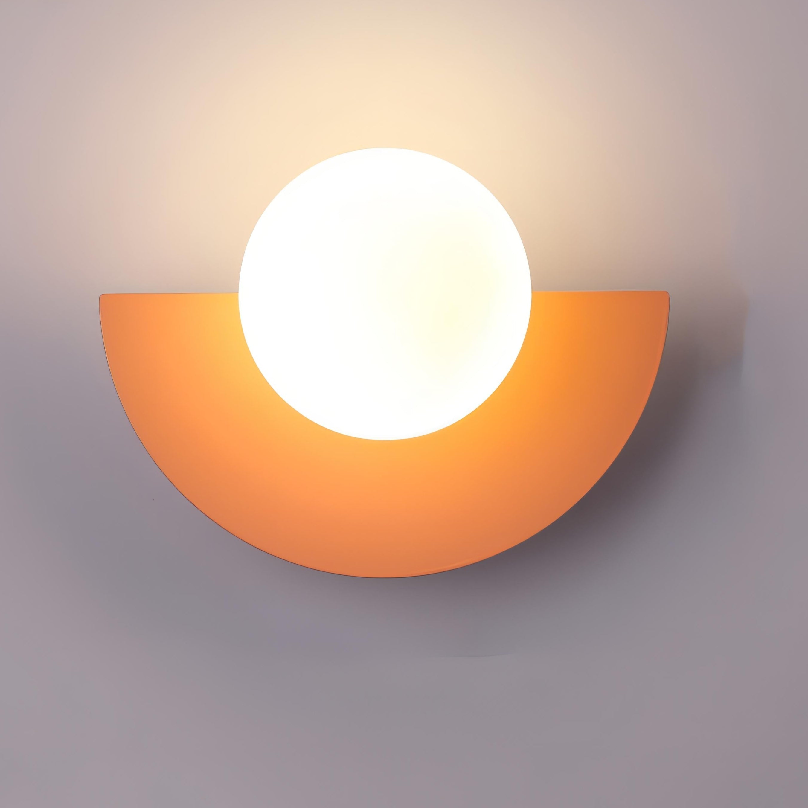 Modern Nordic Semicircle Led Hardwired Indoor Wall Light Fixture