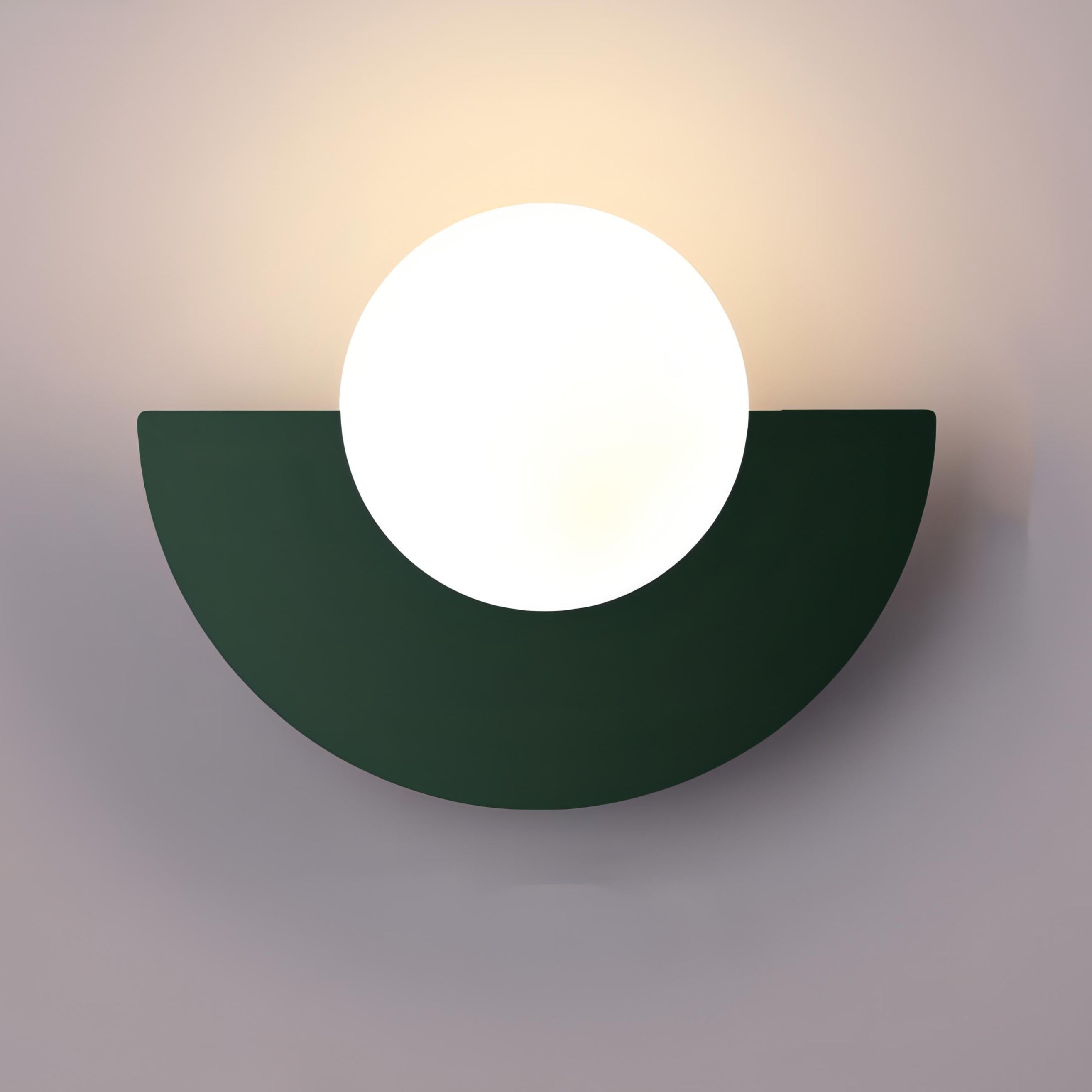 Modern Nordic Semicircle Led Hardwired Indoor Wall Light Fixture