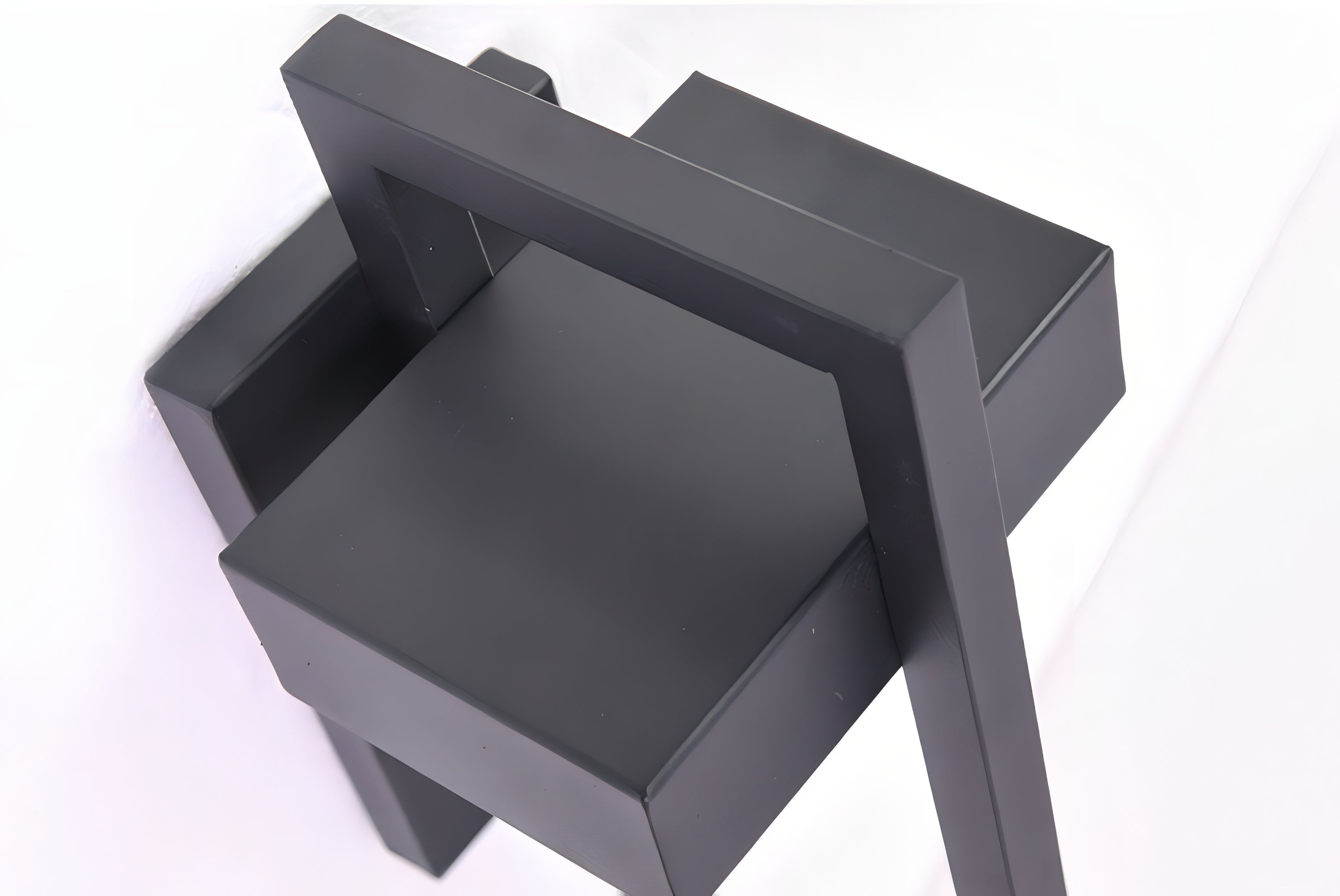 Modern Black Steel Outdoor Wall Lamp Architectural Porch Light