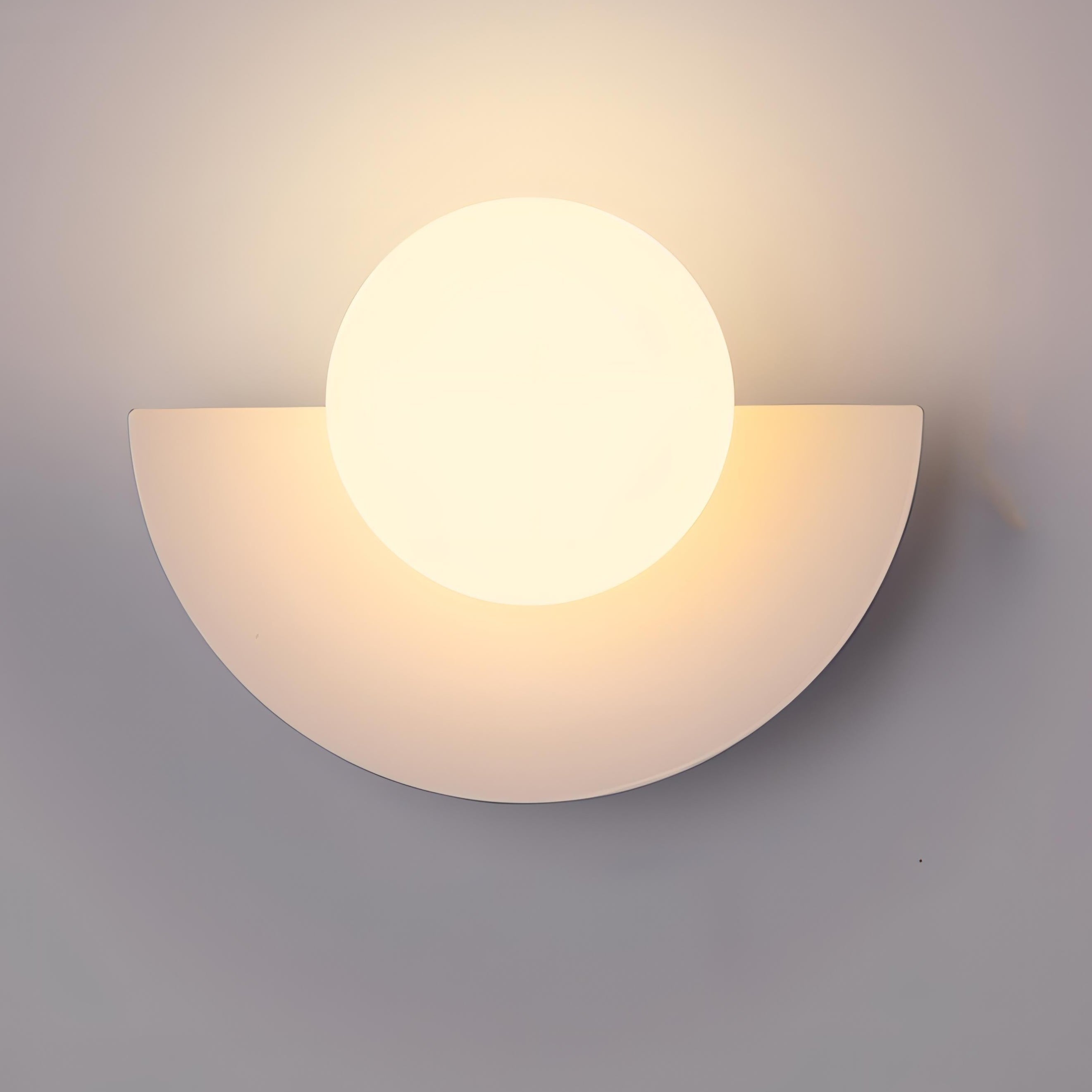 Modern Nordic Semicircle Led Hardwired Indoor Wall Light Fixture