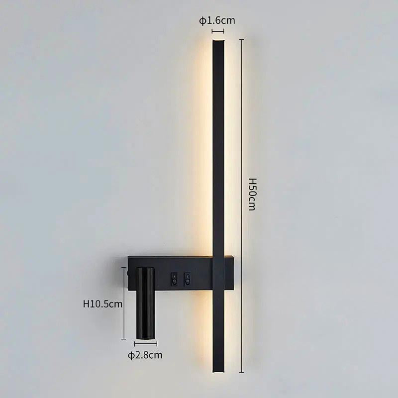 Adjustable Swivel LED Wall Light For Modern Bedroom And Hallway