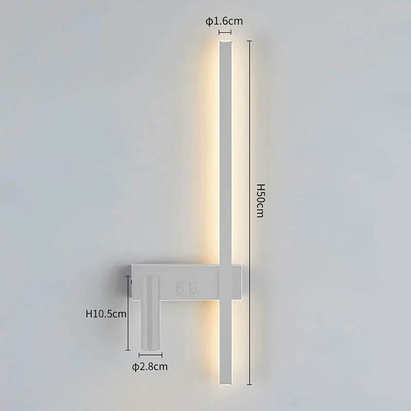 Adjustable Swivel LED Wall Light For Modern Bedroom And Hallway