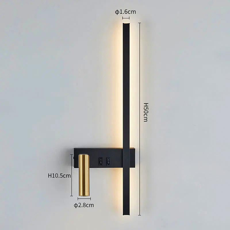 Adjustable Swivel LED Wall Light For Modern Bedroom And Hallway
