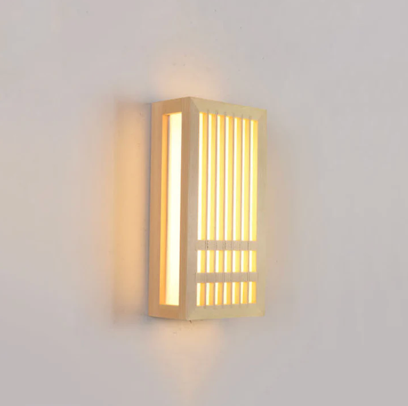 Japandi Wooden Wall Light Indoor LED Minimalist Sconce Natural Wood