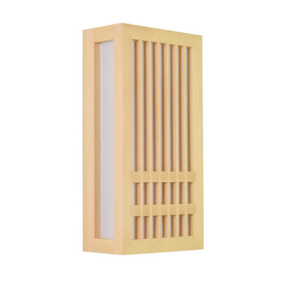 Japandi Wooden Wall Light Indoor LED Minimalist Sconce Natural Wood