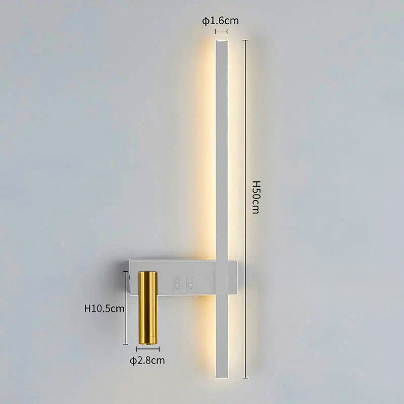 Adjustable Swivel LED Wall Light For Modern Bedroom And Hallway