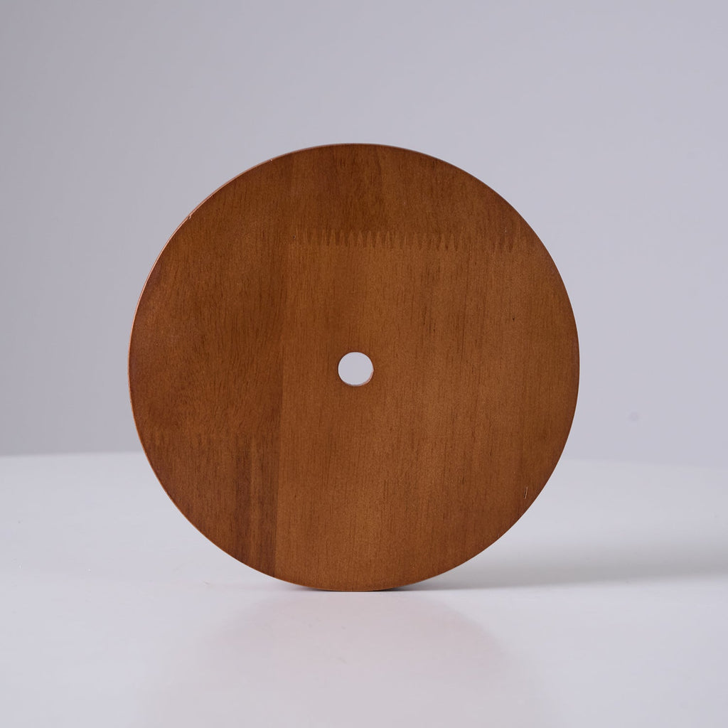 Modern Travertine Dome Pendant Light With Wood Trim And Diffused Glass