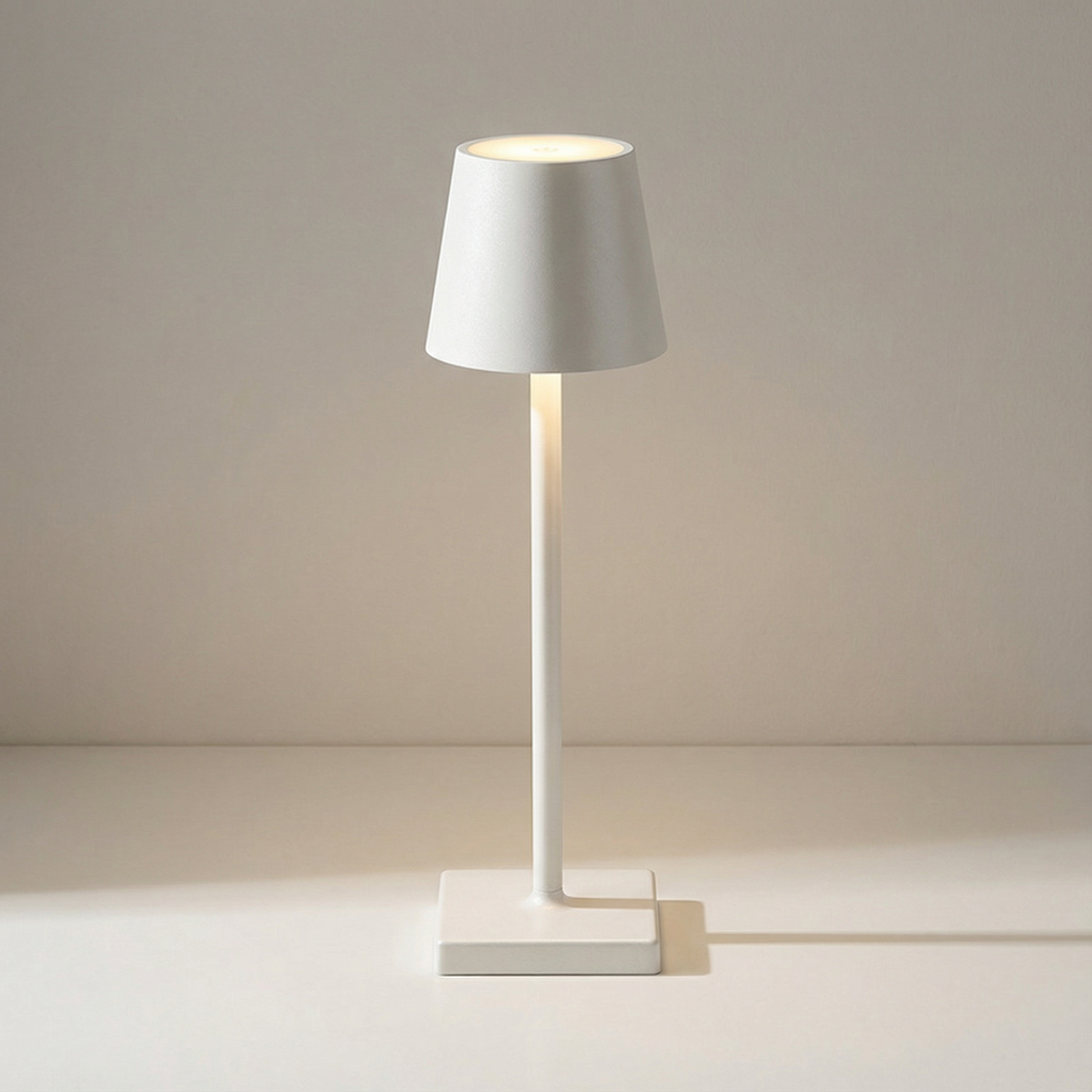 Portable Modern Aluminum Rechargeable Touch Dimmable LED Table Lamp