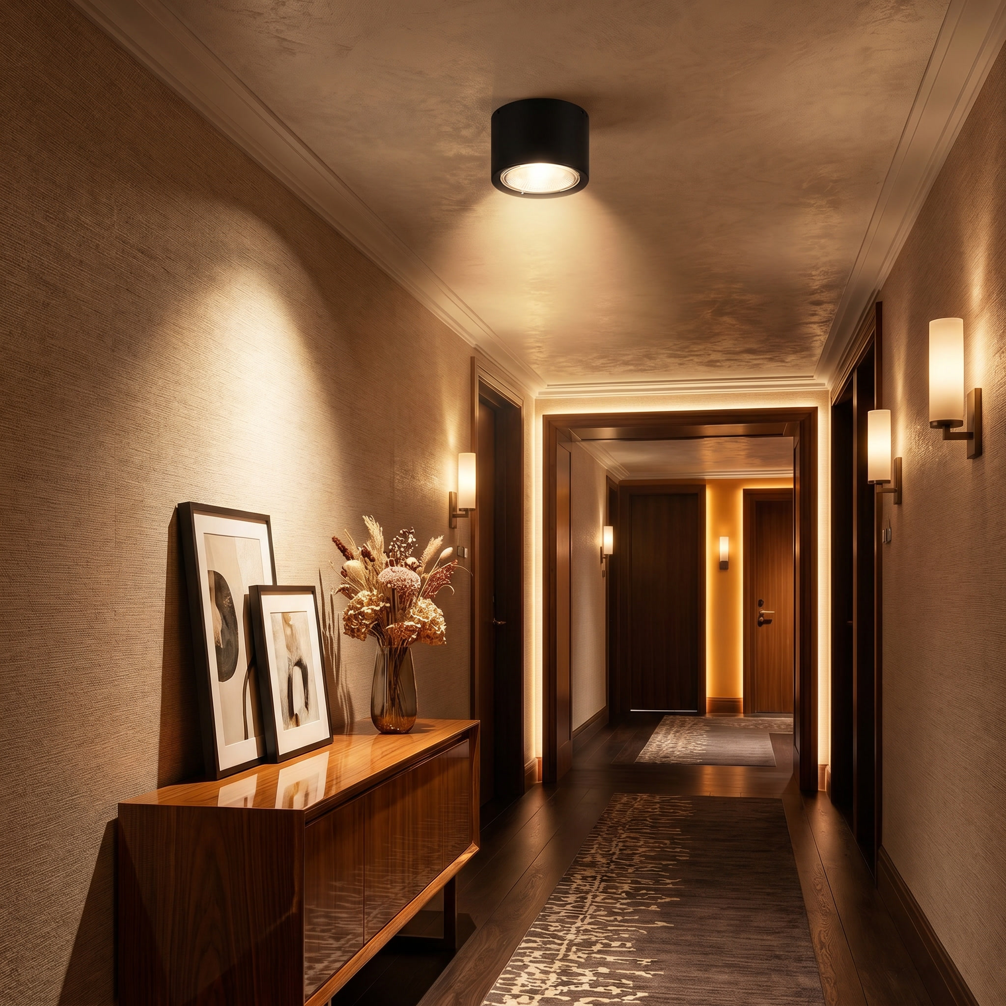 Aeroled Led Surface Mounted Ceiling Spotlight Dimmable Round Indoor