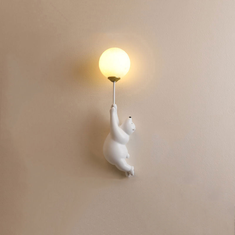 Bear Balloon Wall Lamp Decorative Kids Room Night Light