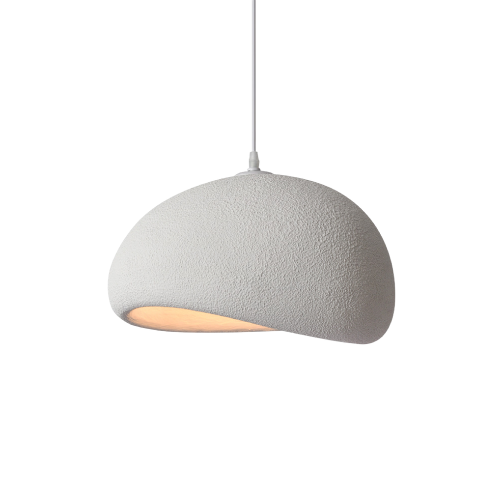 Minimalist Wabi Sabi Textured Dome Pendant Ceiling Light Fixture