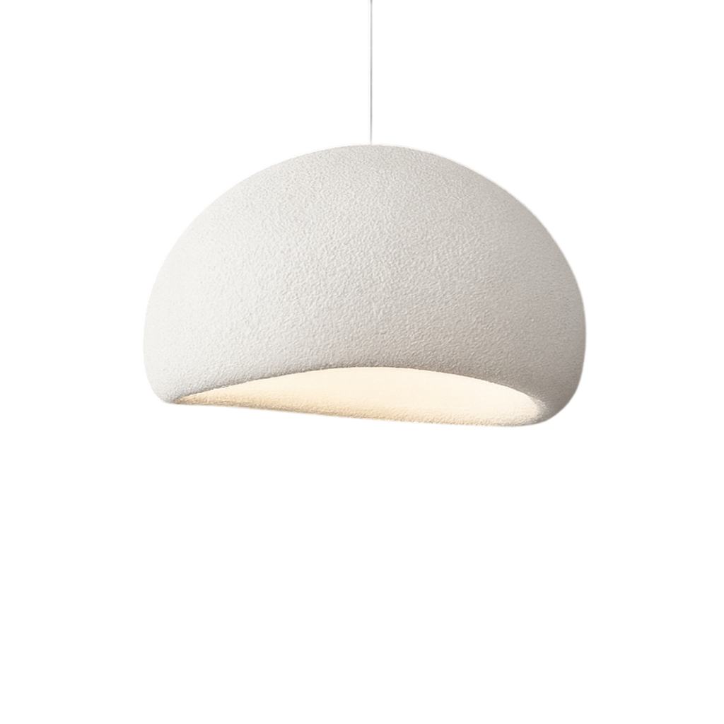 Minimalist Wabi Sabi Textured Dome Pendant Ceiling Light Fixture