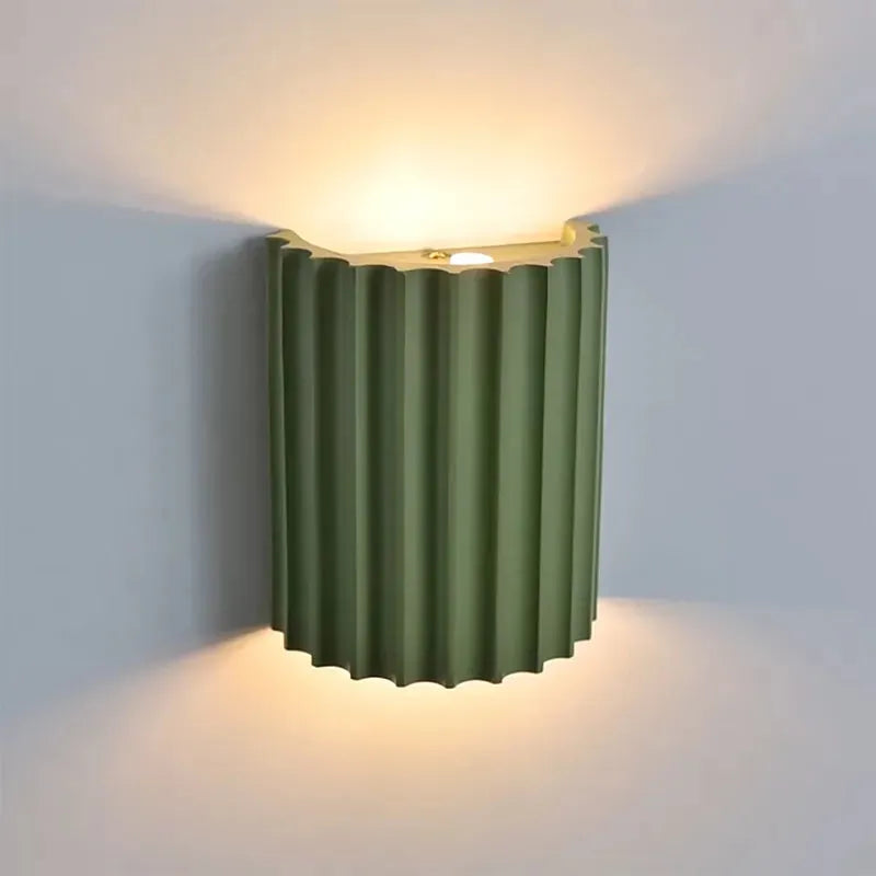 Contemporary French Macaron Wall Light With Pastel Shade For Home