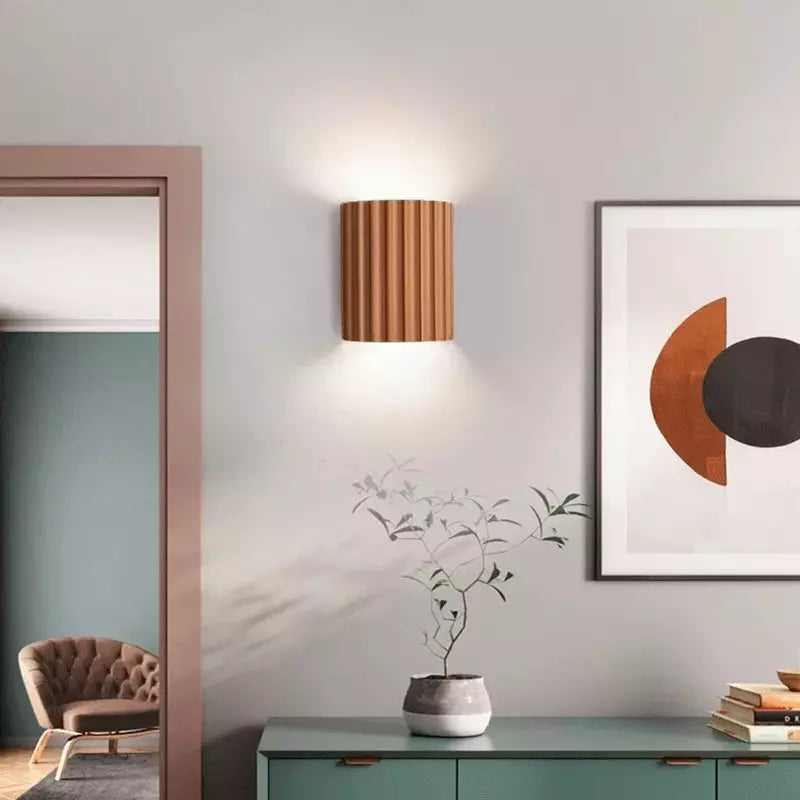 Contemporary French Macaron Wall Light With Pastel Shade For Home