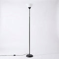 Lumina Modern Torchiere Floor Lamp With Upward Facing Glass Shade