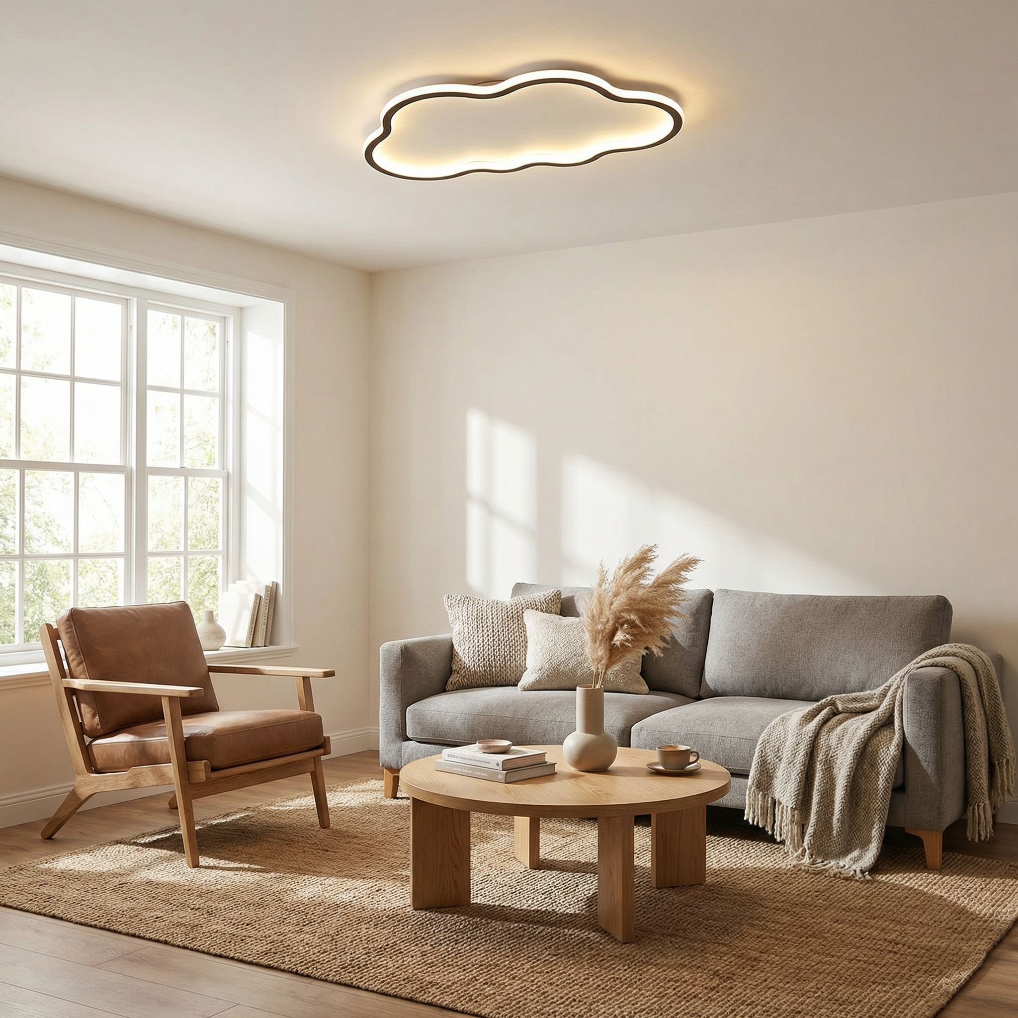 Xiaoyun 50CM Modern Cloud LED Ceiling Light With Backlight Glow